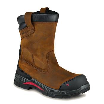 Red Wing King Toe ADC 10-inch Safety Toe - Hnede Nepremokave Topanky Panske, RW101SK